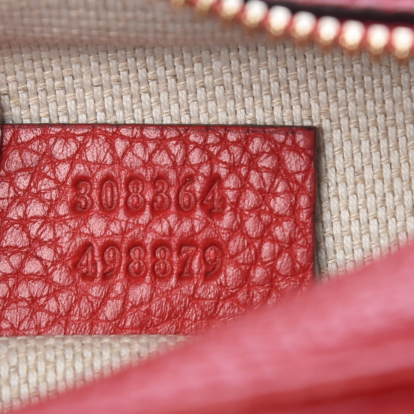 Pebbled Calfskin Small Soho Disco Bag Tabasco Red