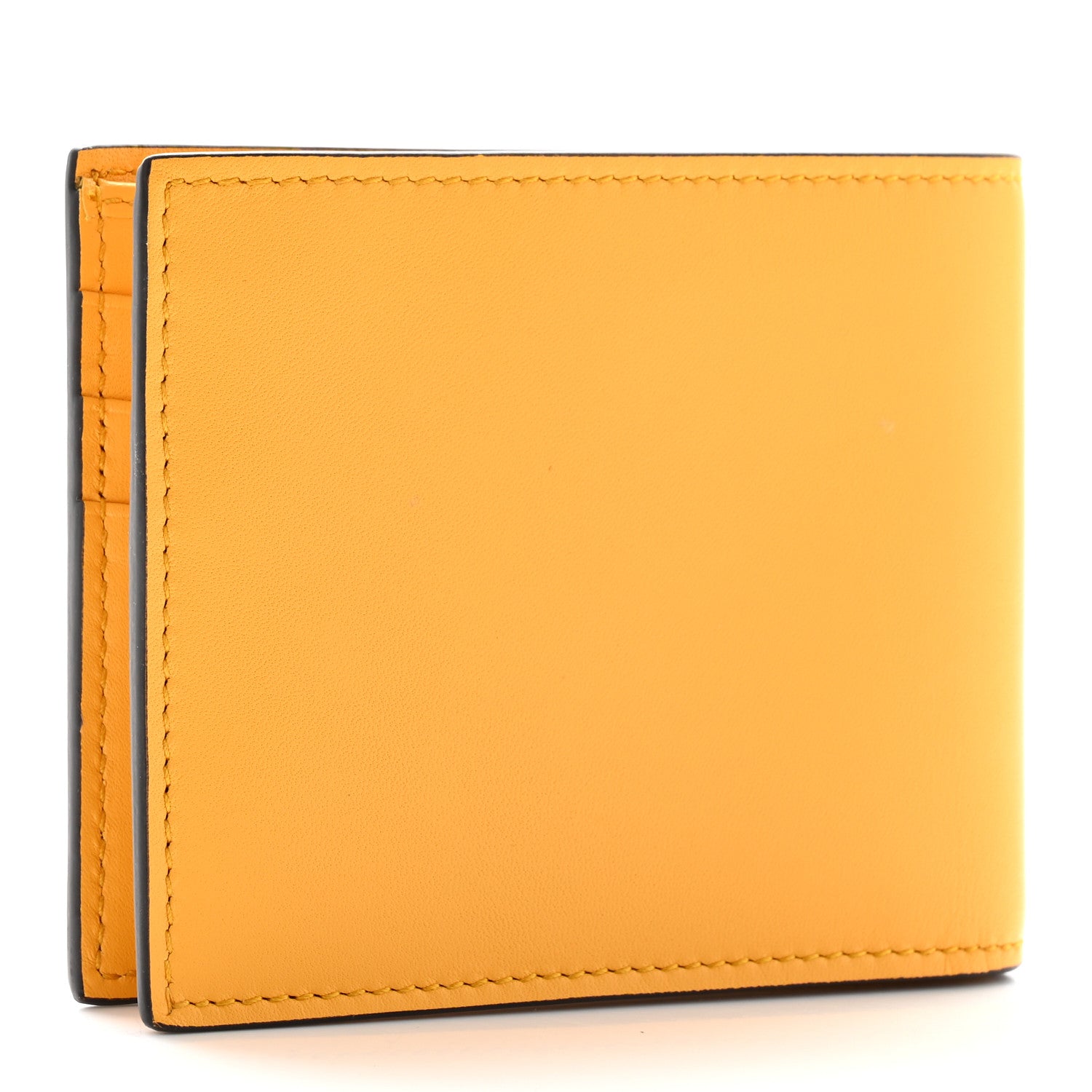 Gucci Calfskin Embossed Tiger Bi-Fold Wallet Yellow 3 of 13