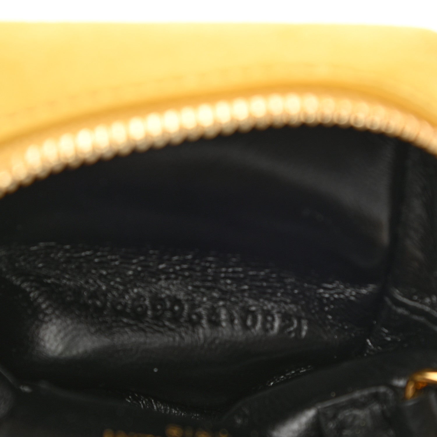 Saint Laurent Suede Lambskin Jaime Cube Charm Keychain Sunflower 7 of 8