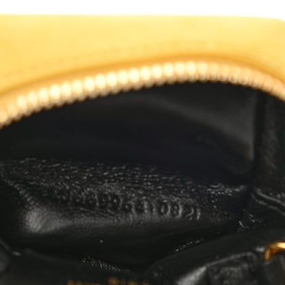 Saint Laurent Suede Lambskin Jaime Cube Charm Keychain Sunflower 7 of 8