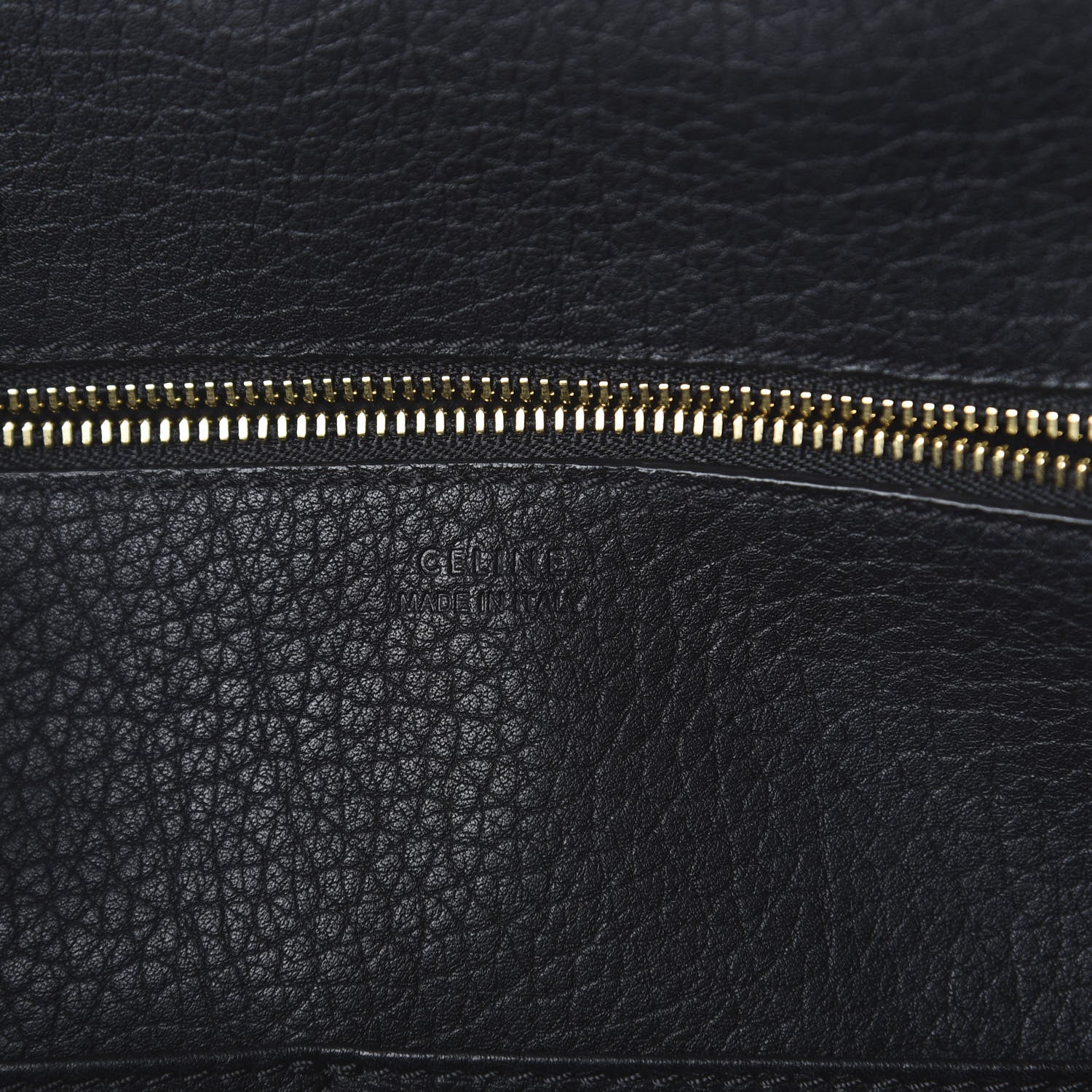 Celine Crisped Calfskin Mini Tie Knot Tote Black 7 of 7