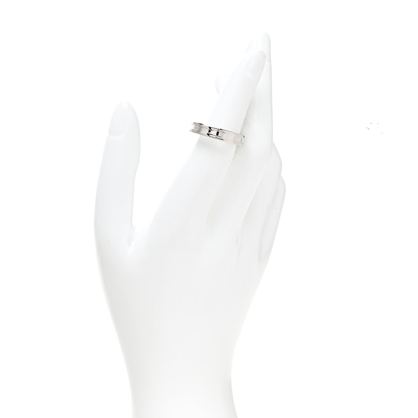 18K White Gold B.Zero1 One-Band Ring 57 8