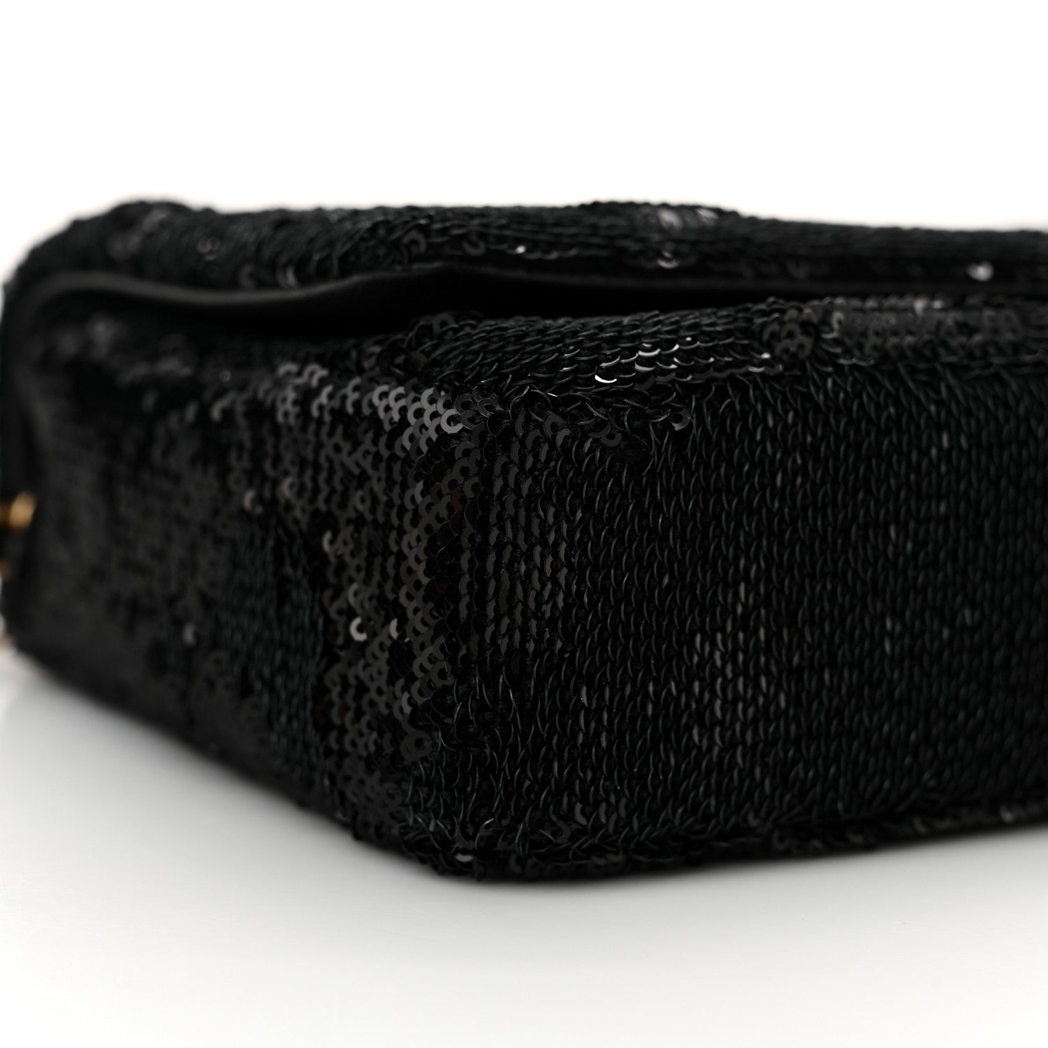 Chanel Sequin Paris Cosmopolite Dare To Disturb Flap Black Gold 8 of 9