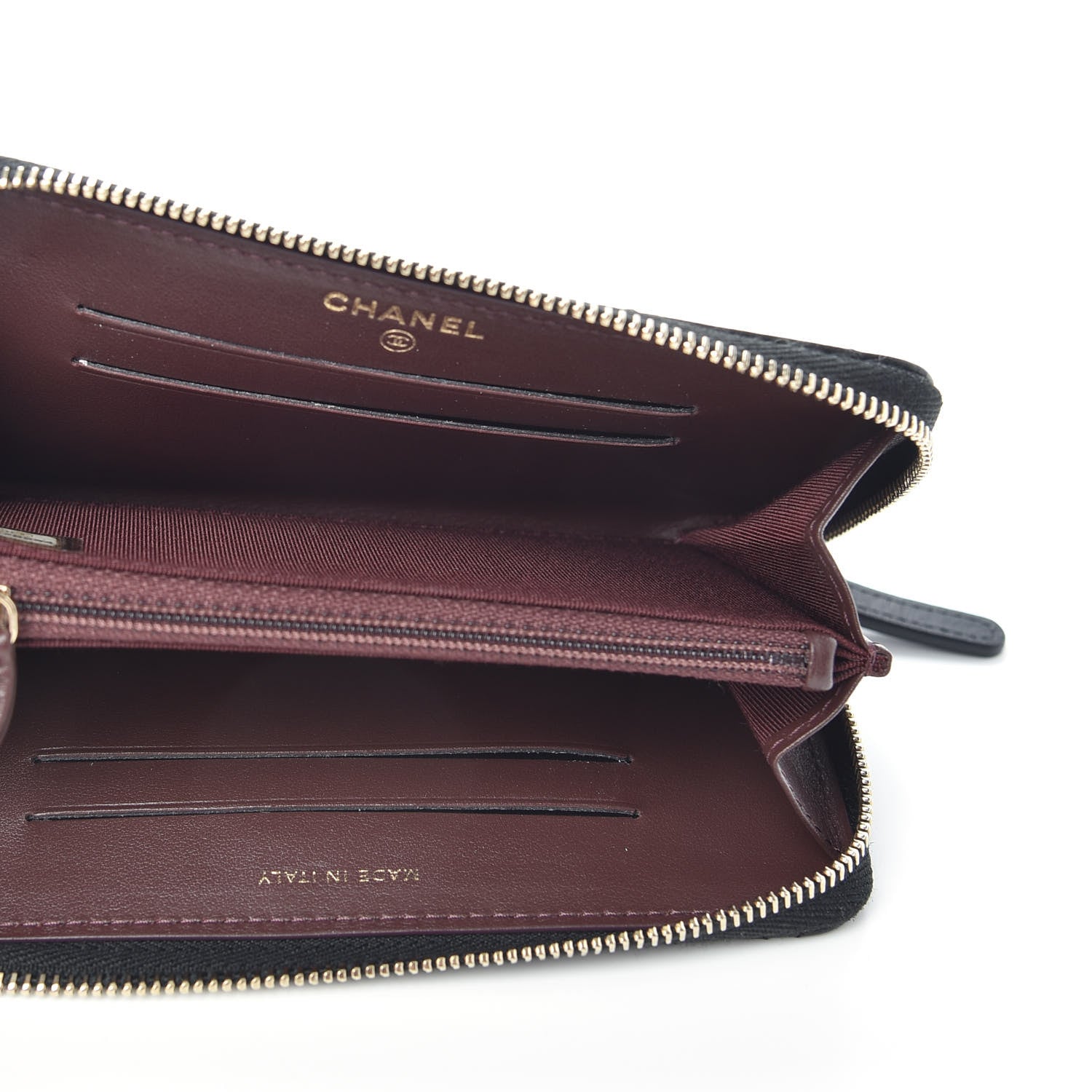 Chanel Aged Calfskin Quilted Medium Lucky Charms 2.55 Reissue Zip Around Wallet 5 of 9
