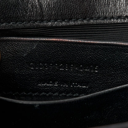 Saint Laurent Sheepskin Matelasse Chevron Monogram Classic Baby Chain Bag Black 7 of 11