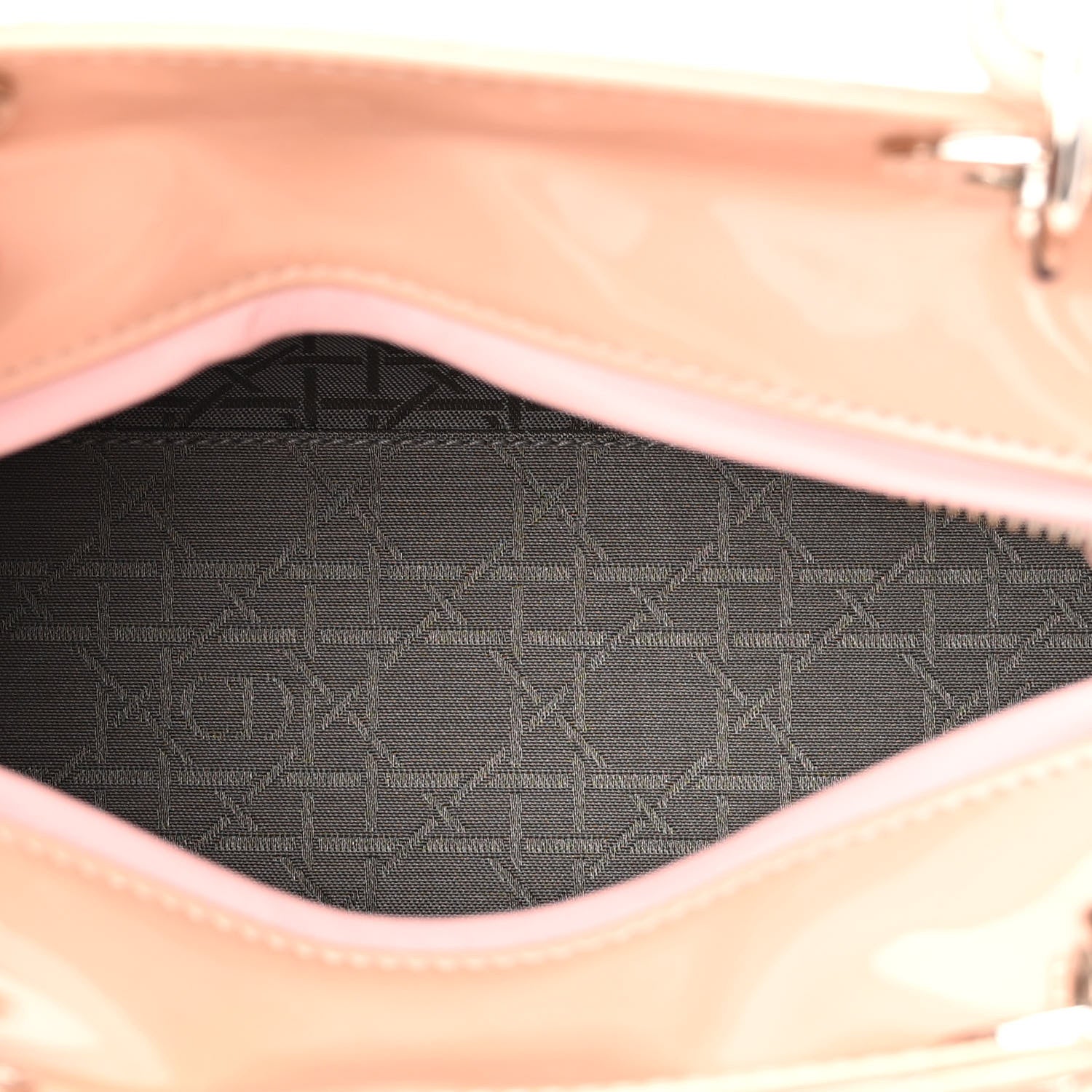 Christian Dior Patent Cannage Medium Lady Dior Pink 5 of 8