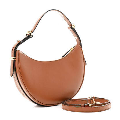 Prada Soft Calfskin Arque Shoulder Bag Cognac 3 of 14
