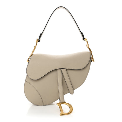 Christian Dior Grained Calfskin Saddle Bag Sable 1 of 10
