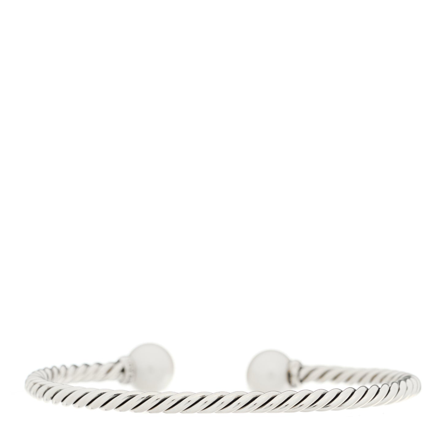 Sterling Silver Diamond Cultured Pearl 9mm Solari Bracelet
