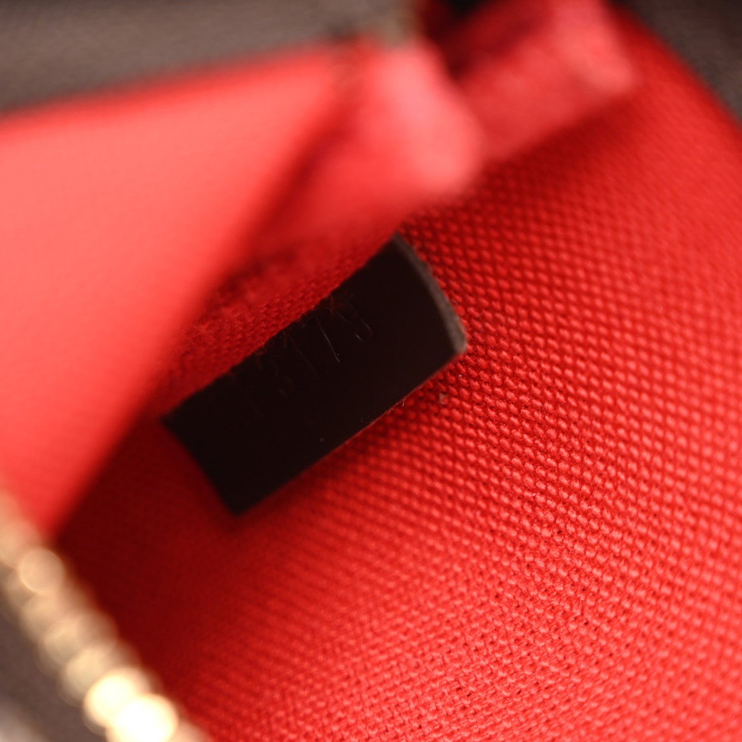 Damier Ebene 2019 Christmas Animation Mini Pochette Accessories Red