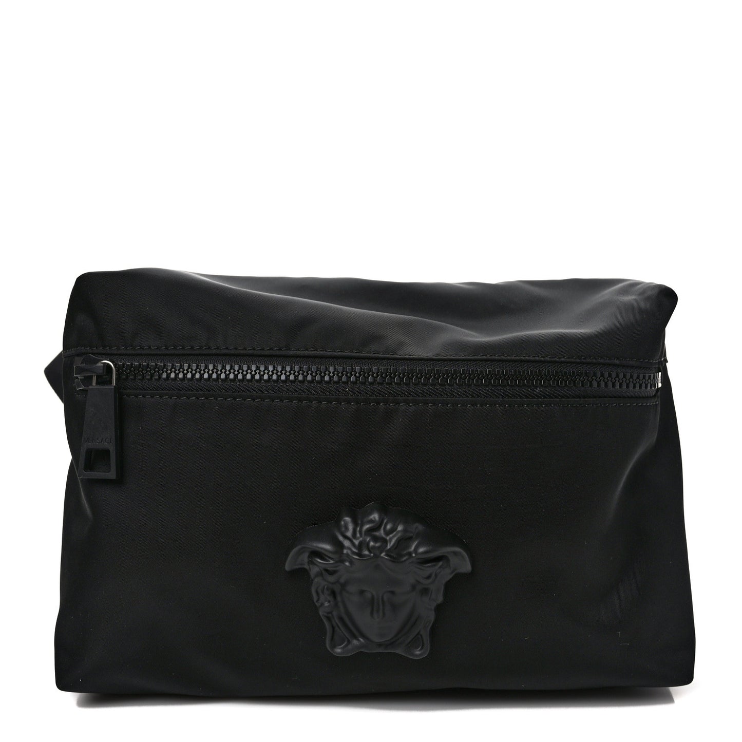 Nylon Palazzo Medusa Belt Bag Black Ruthenium