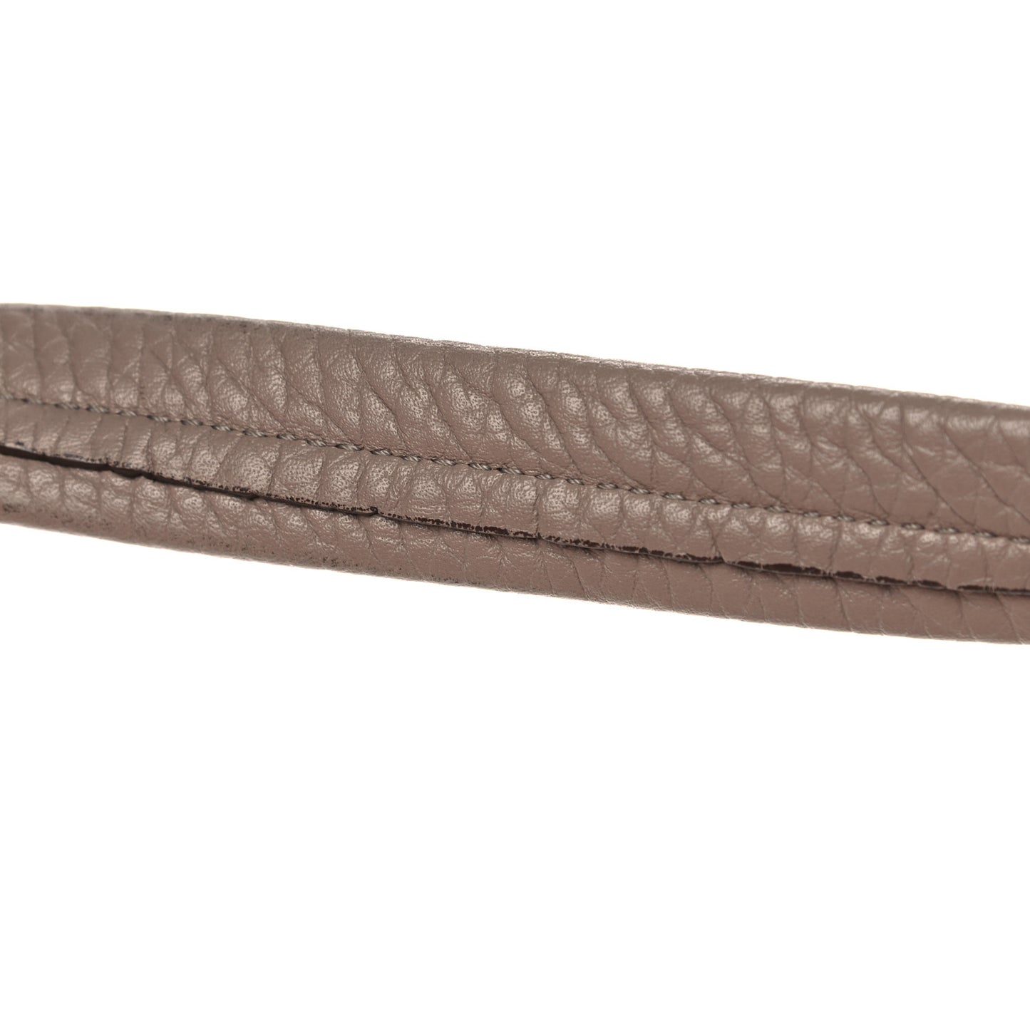 Pebbled Calfskin Alix Padlock Zip Hobo Bag Taupe