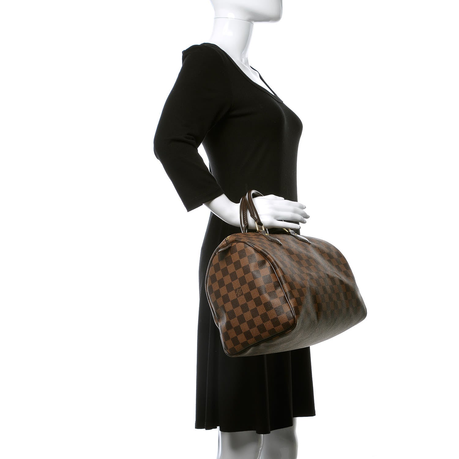 Louis Vuitton Damier Ebene Speedy 30 2 of 8