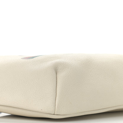 Gucci Grained Calfskin Logo Belt Bag White 9 of 10