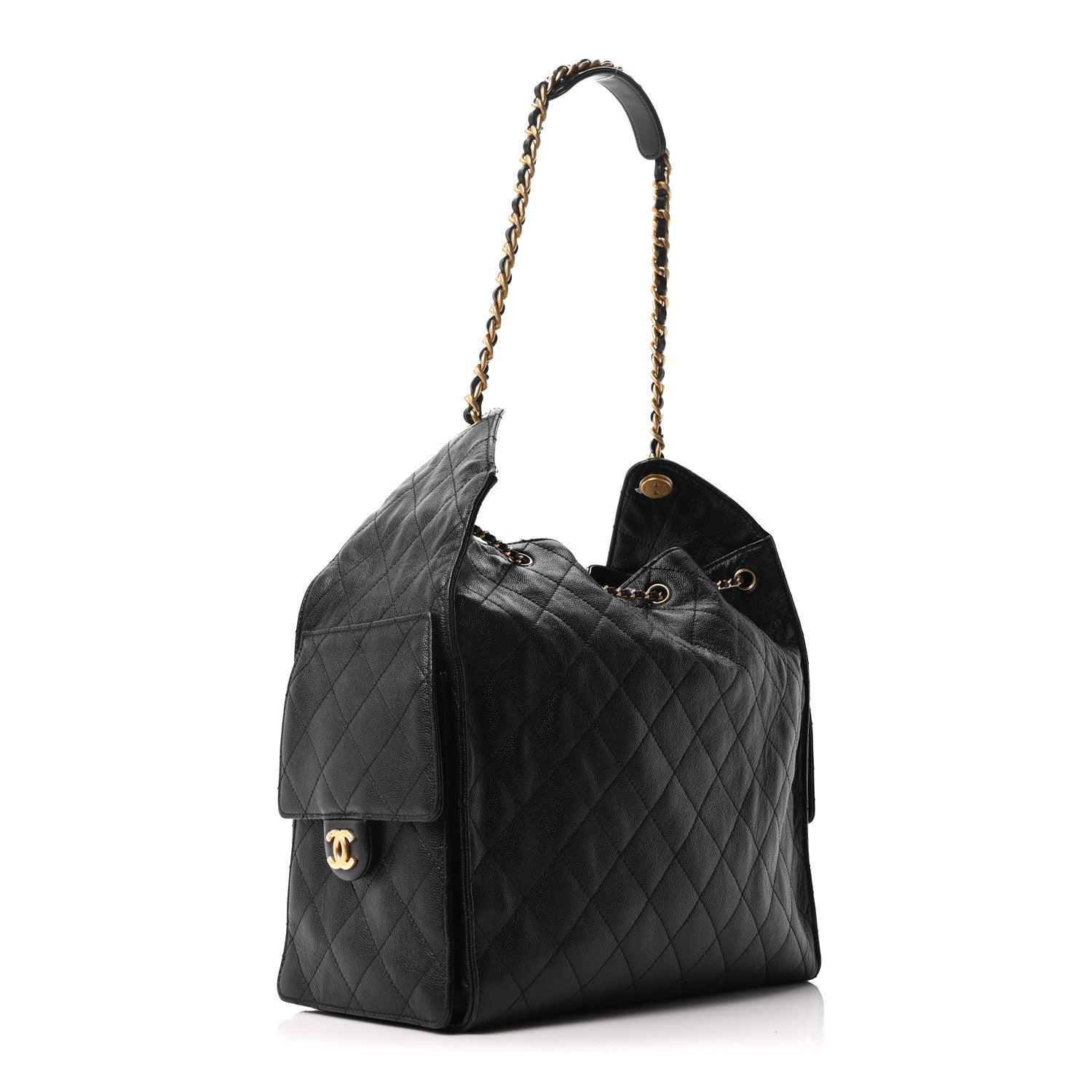 Chanel Caviar Quilted Medium Chanel 25 Handbag Black 4 of 11