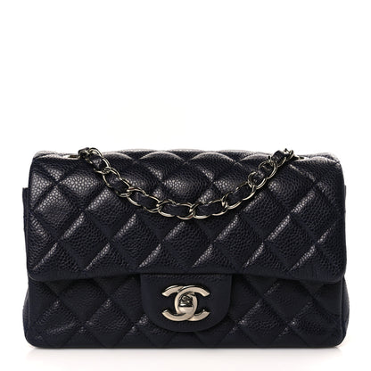 Chanel Caviar Quilted Mini Rectangular Flap Navy 1 of 8
