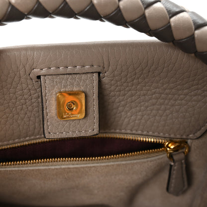 Mulberry Heavy Grain Small Iris Tote Solid Grey 6 of 11