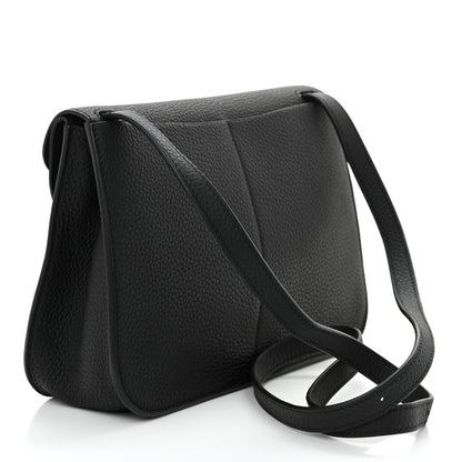 Hermes Taurillon Clemence Halzan 25 Black 3 of 11