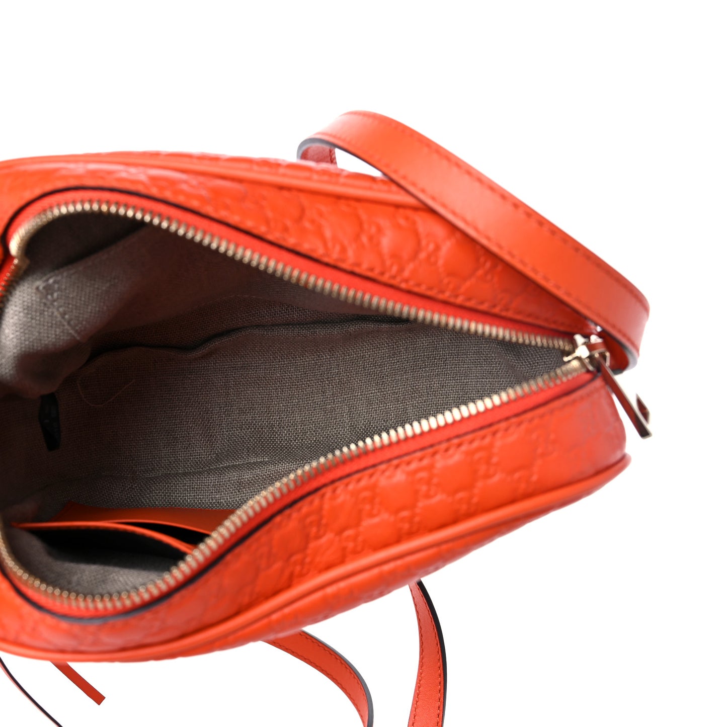 Soft Microguccissima Mini Bree Messenger Bag Sun Orange