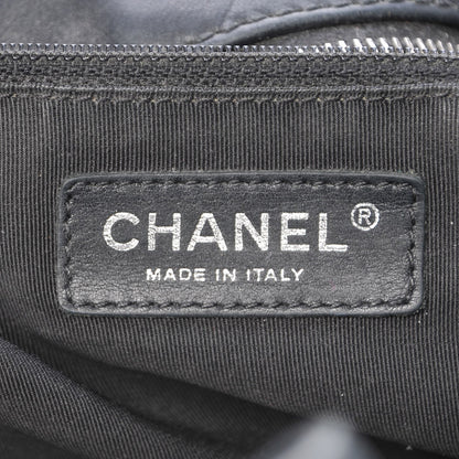 Chanel Calfskin CC Chevron All Day Long Boston Black 6 of 18