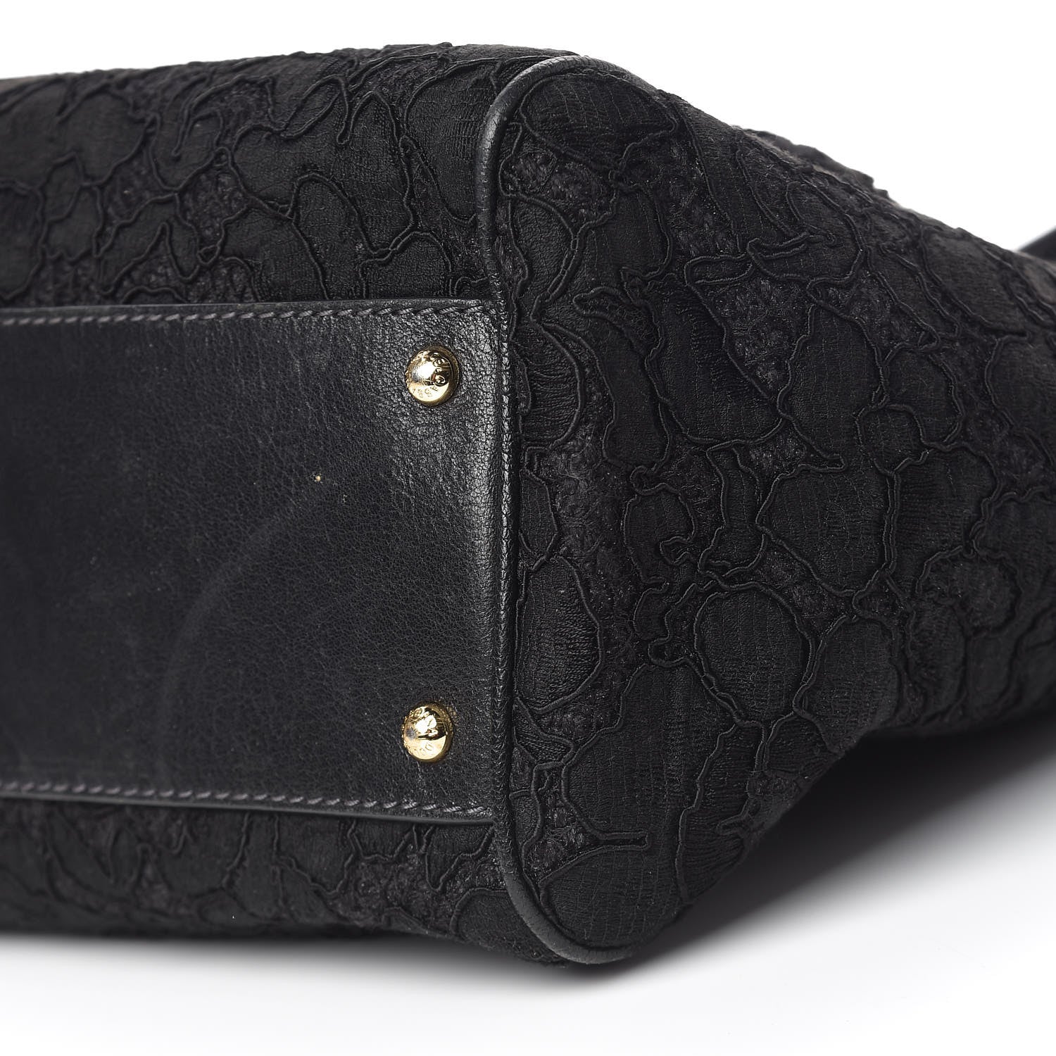 Dolce & Gabbana Calfskin Lace Large Miss Sicily Satchel Black 9 of 13