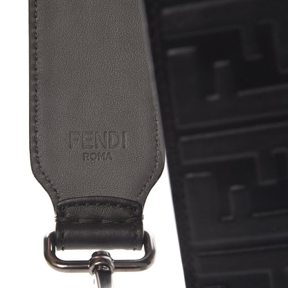 Fendi Calfskin FF 1974 Embossed Strap You Black 3 of 4