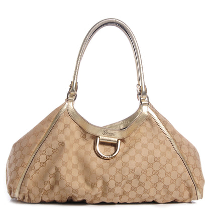 Gucci Monogram Large D Gold Shoulder Bag Metallic Gold 1 of 7