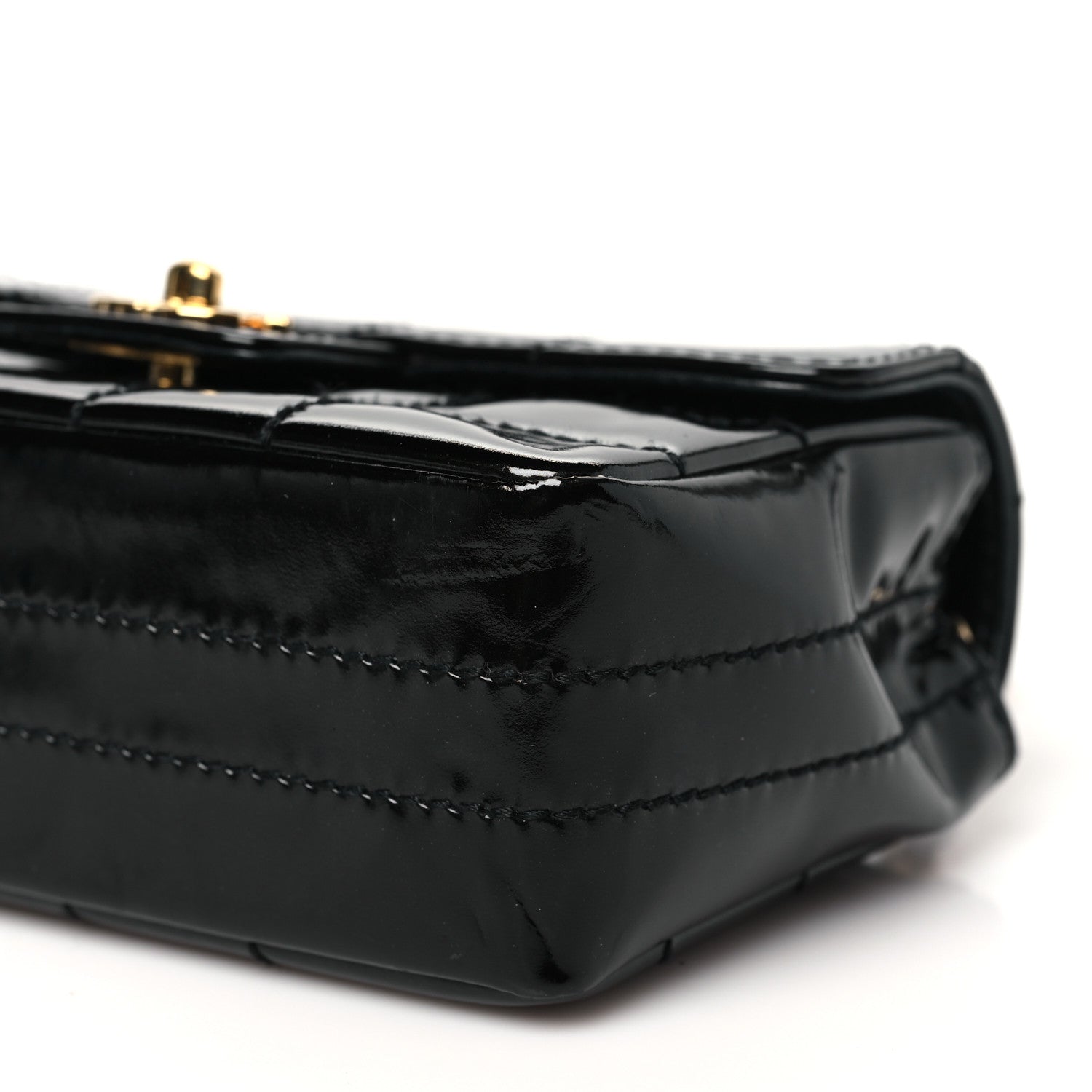 Chanel Patent Quilted Mini Chocolate Bar Flap Black 10 of 11