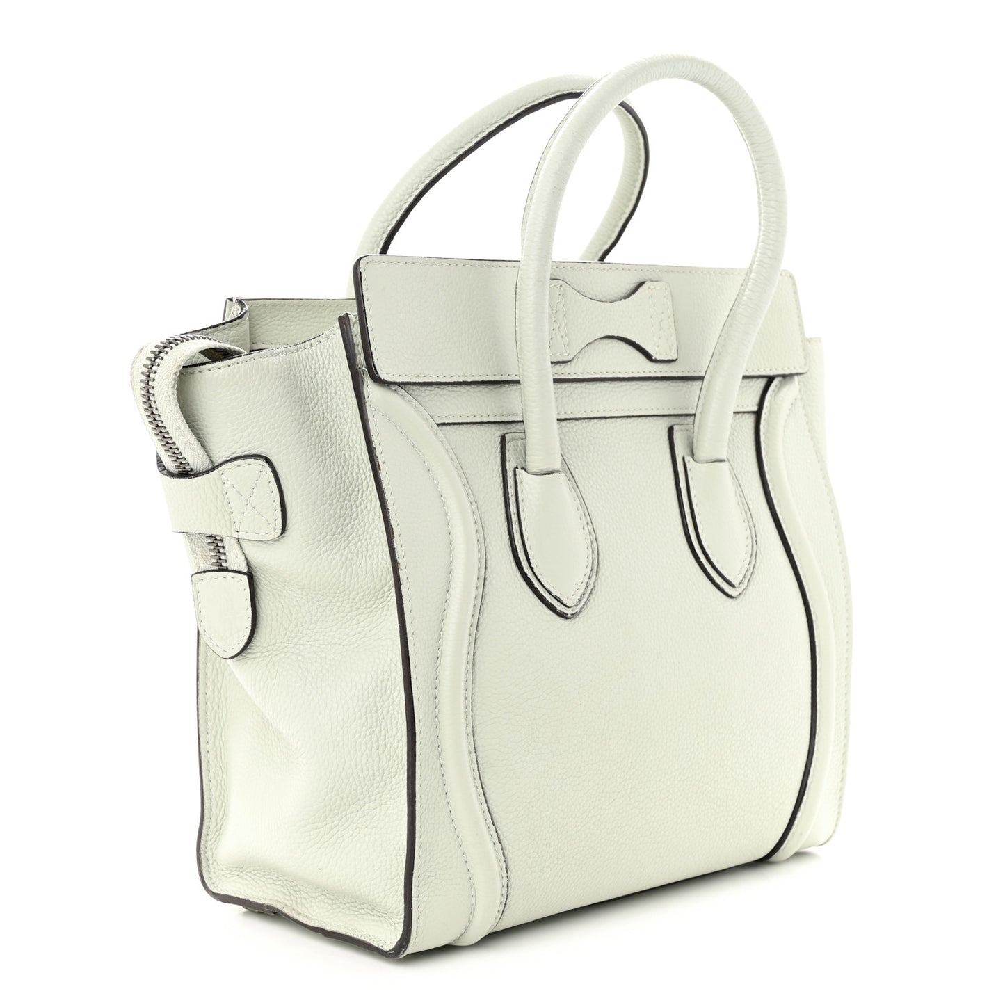 Drummed Calfskin Micro Luggage Lune