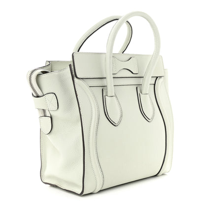 Celine Drummed Calfskin Micro Luggage Lune 3 of 13