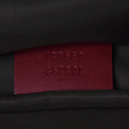 Gucci GG Monogram Medium Web Handle Vertical Tote Red 9 of 11