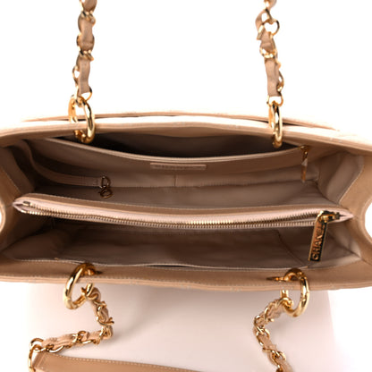 Chanel Caviar Quilted Grand Shopping Tote GST Beige 7 of 11