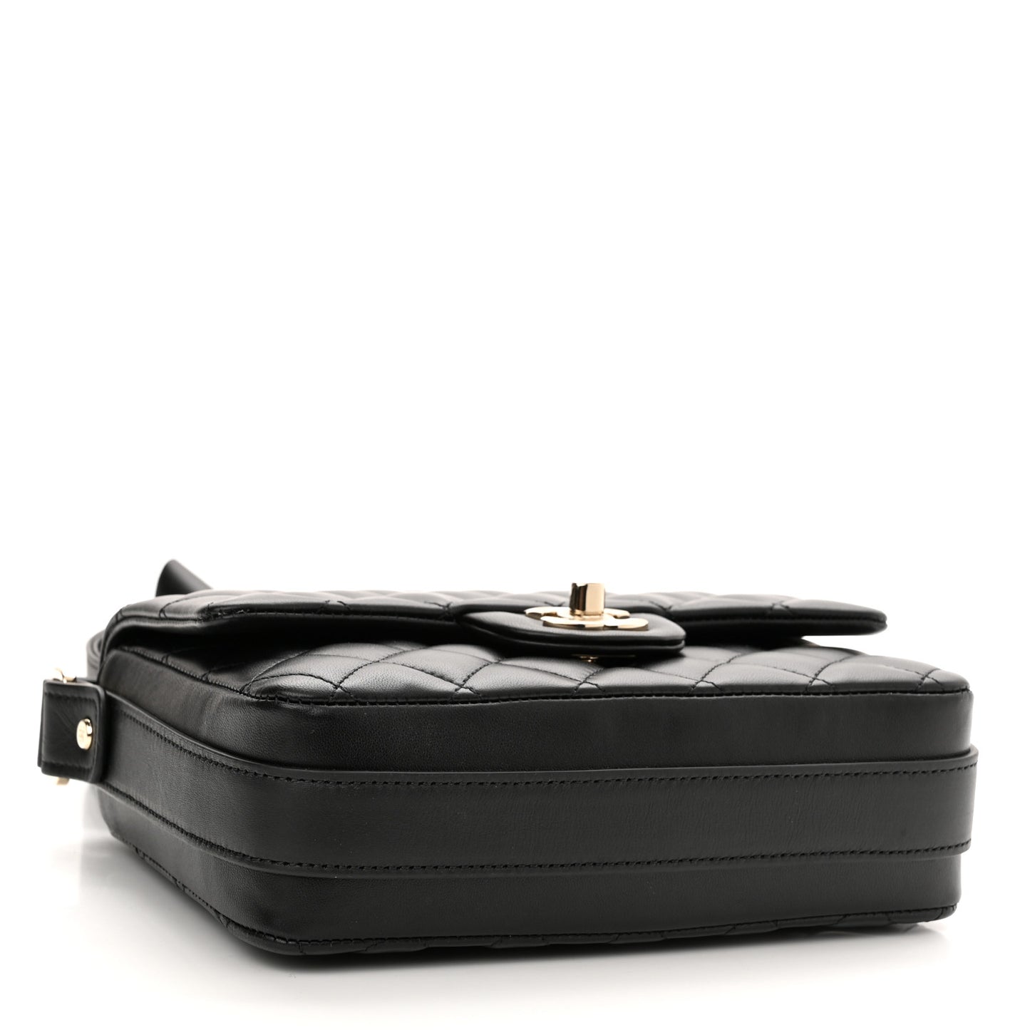 Calfskin Quilted Bolero De Chanel Flap Bag Black