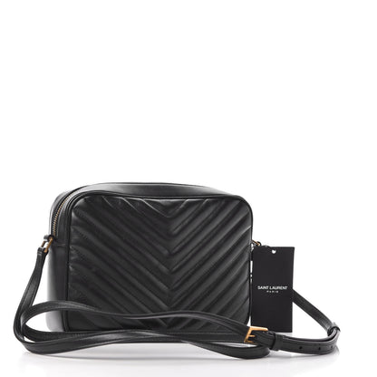 Saint Laurent Calfskin Matelasse Monogram Lou Camera Bag Black 3 of 10