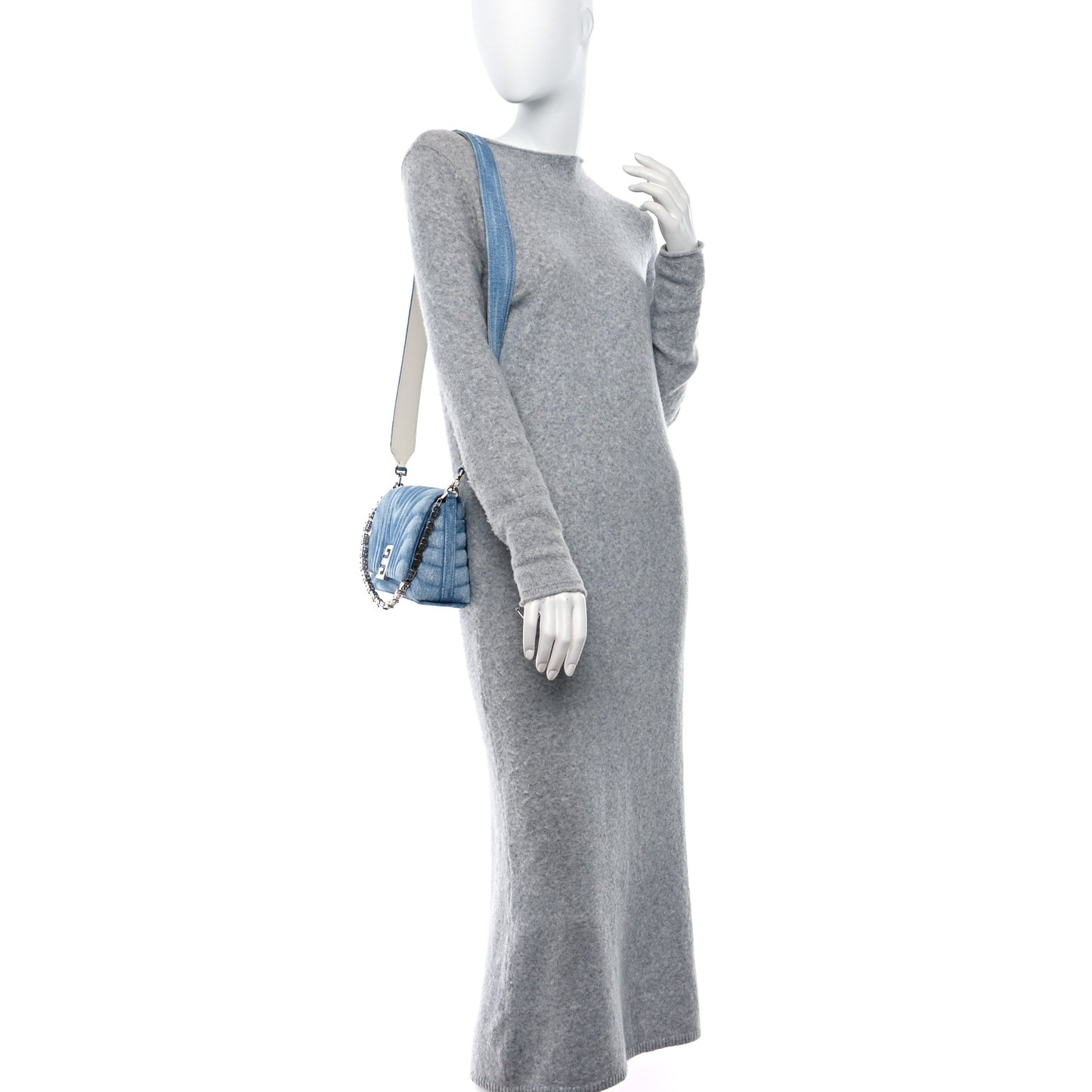Denim Ombre Small 4G Shoulder Bag Blue