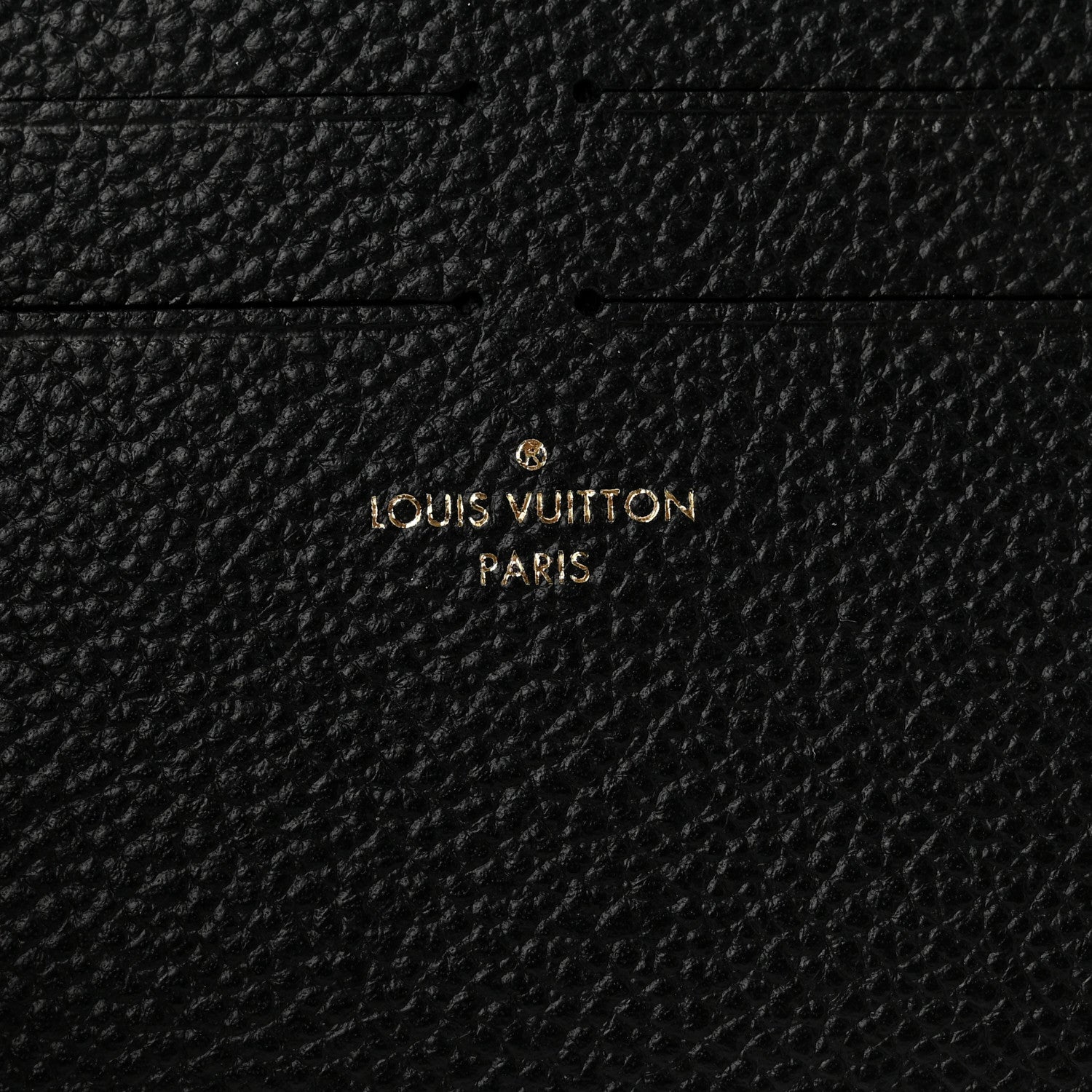Louis Vuitton Calfskin Felicie Chain Wallet Card Holder Insert Black 6 of 6