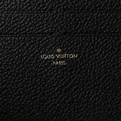 Louis Vuitton Calfskin Felicie Chain Wallet Card Holder Insert Black 6 of 6