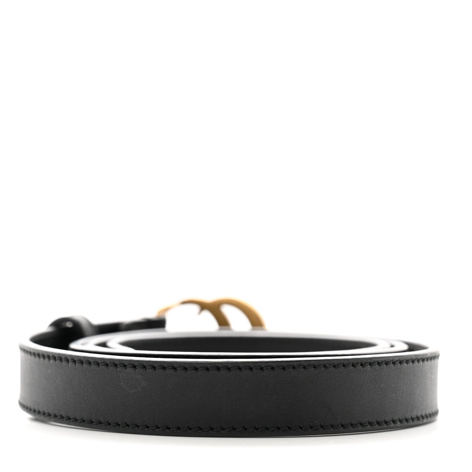 Gucci Calfskin Double G 20mm Belt 90 36 Black 2 of 6