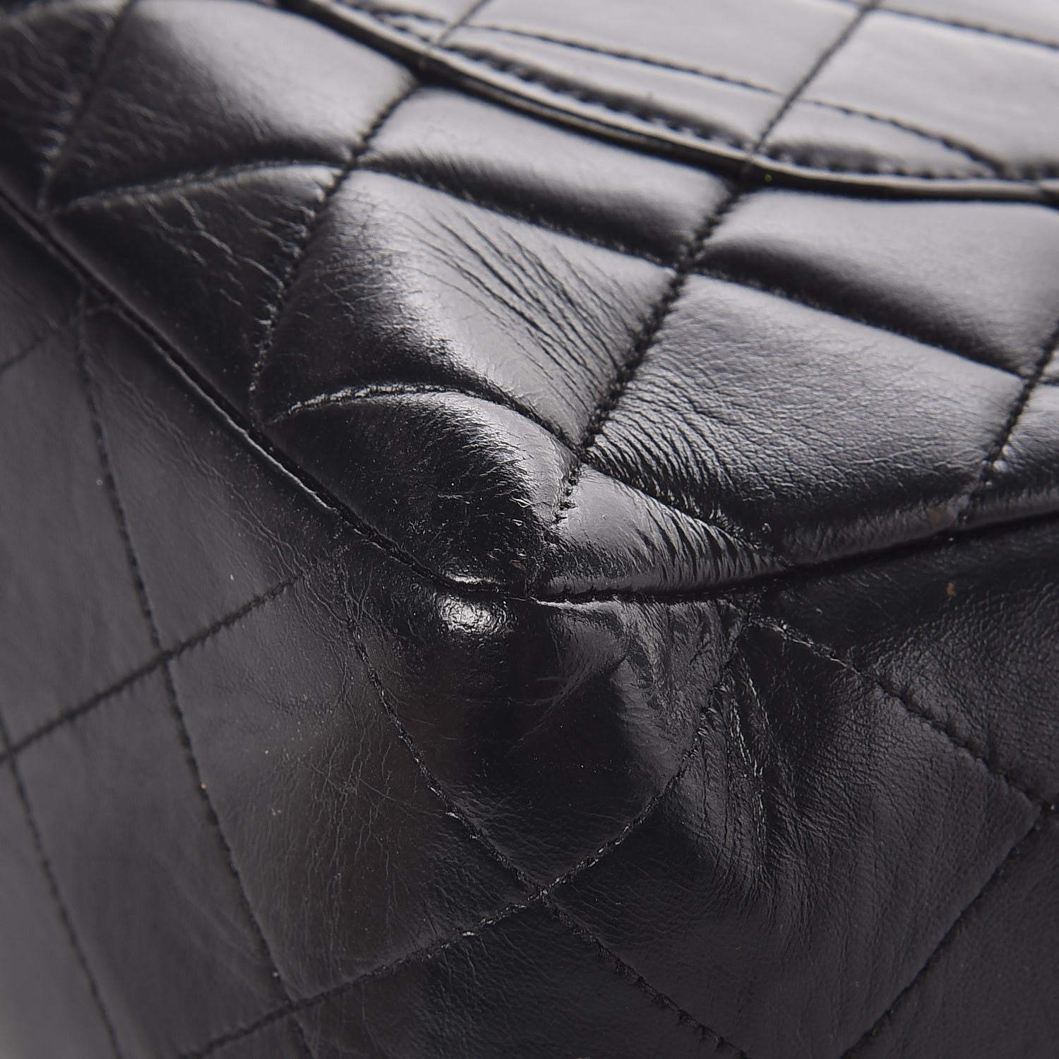 Chanel Lambskin Quilted Jumbo Single Flap Black 9 of 12