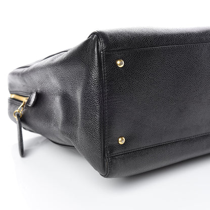 Chanel Caviar Large CC Shoulder Bag Black 5 of 11