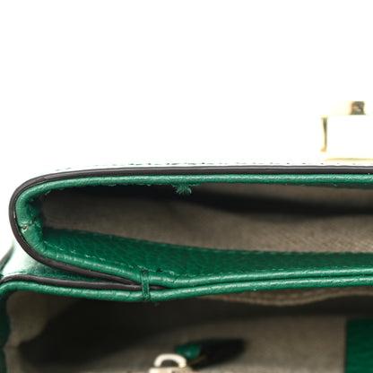 Gucci Dollar Calfskin Interlocking G Crossbody Bag Emerald 11 of 12