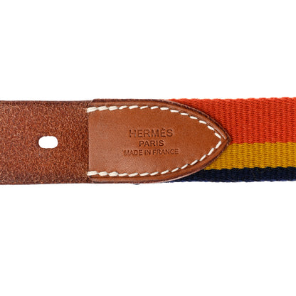 Hermes Toile Natural Bridle Robocar II Dog Collar M Dark Irish 4 of 6