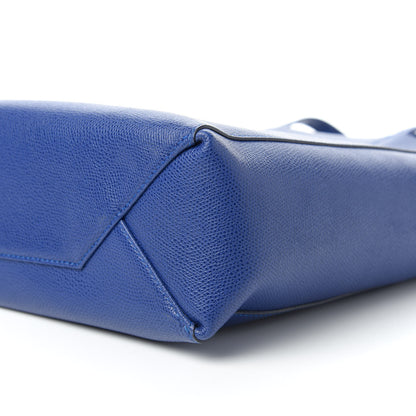 Celine Grained Calfskin Small Vertical Cabas Indigo 7 of 10