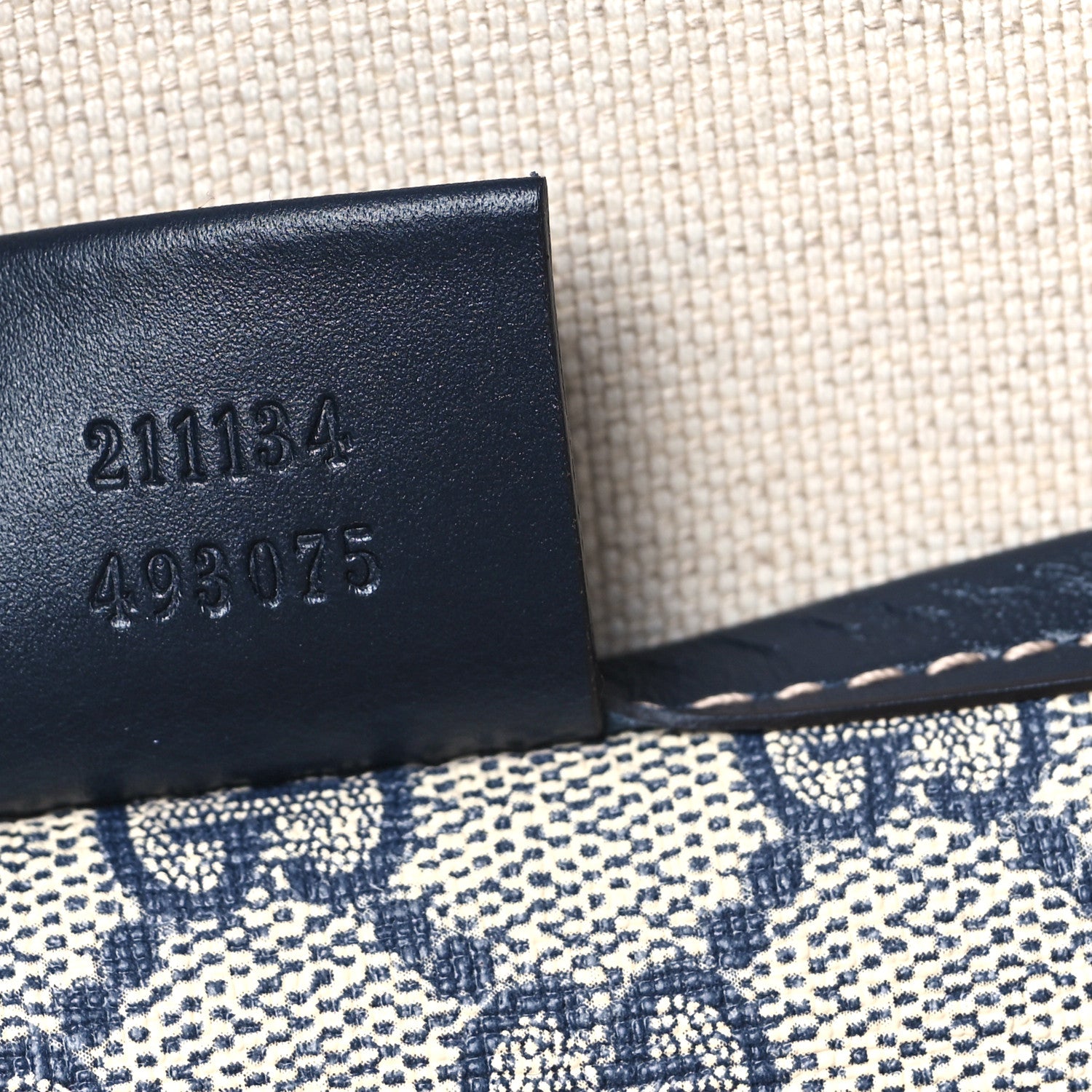 Gucci GG Plus Monogram Medium Signature Web Loop Tote Navy 7 of 11