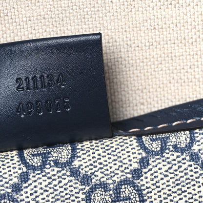 Gucci GG Plus Monogram Medium Signature Web Loop Tote Navy 7 of 11