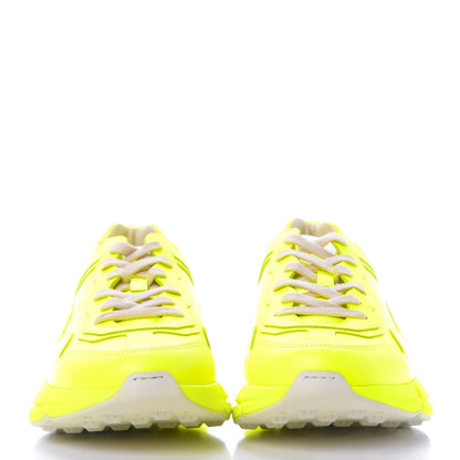 Gucci Calfskin Mens Rhyton Sneakers 9 Yellow Fluo 2 of 10