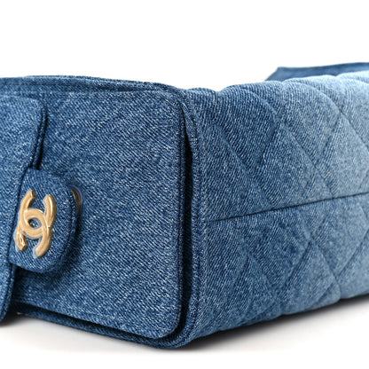 Chanel Washed Denim Quilted Mini Chanel 25 Handbag Blue 9 of 11