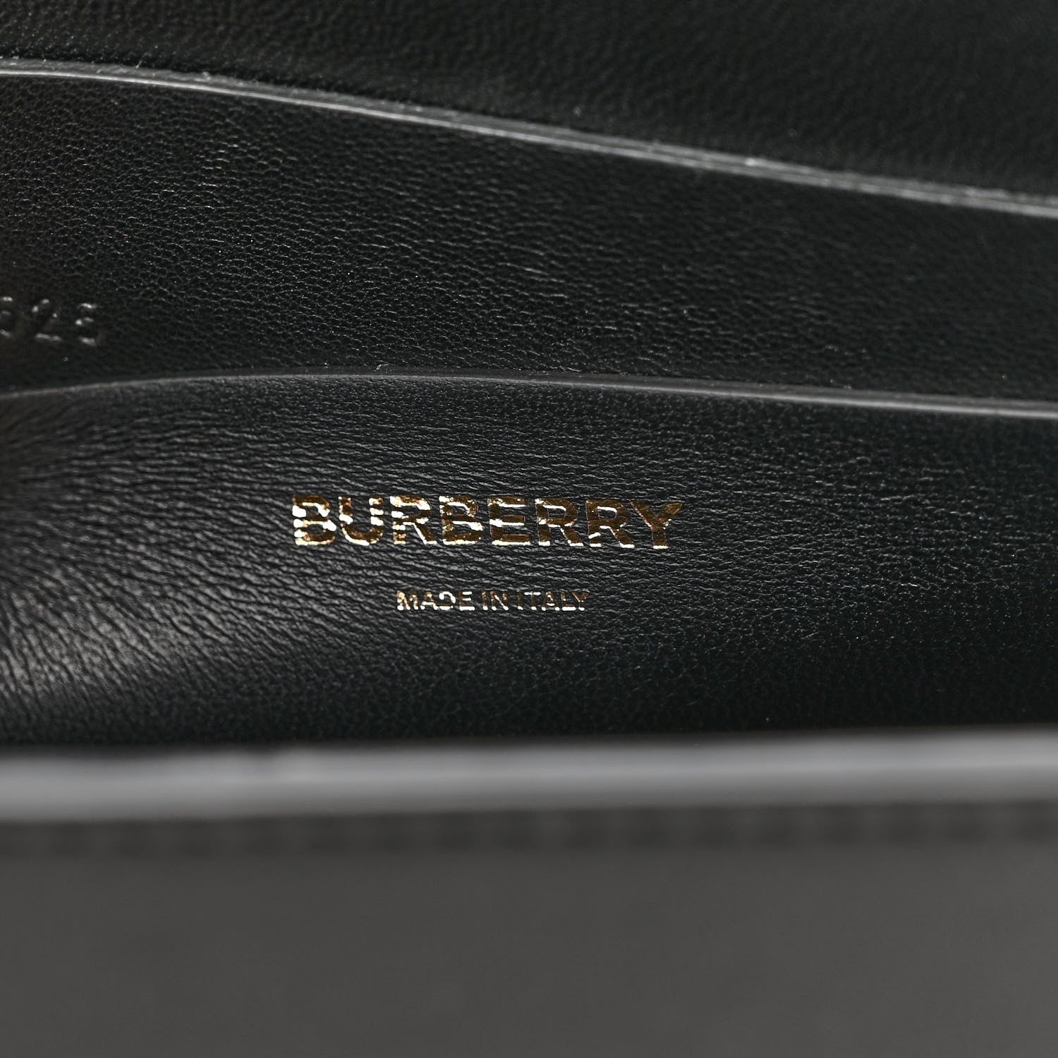 Burberry Calfskin Lizard Embossed Two Tone Small Grace Bag Black 6 of 12