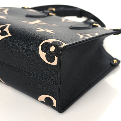 Louis Vuitton Empreinte Monogram Giant Onthego PM Black Beige 8 of 9