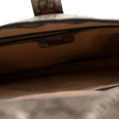 Gucci X BALENCIAGA GG Supreme Monogram Striped Logo Print Web Small Jackie 1961 Hobo Beige Ebony Mystic White 5 of 10